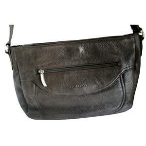 Stone & Co. Brown Leather Shoulder Adjustable Strap Purse